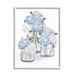 Stupell Industries Delicate Hydrangea Blossoms Arrangement Glass Jars by Ziwei Li - Graphic Art Wood in Brown | 30 H x 24 W x 1.5 D in | Wayfair