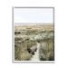 Stupell Industries Distant Shoreline Grassy Beach Path Cloudy Horizon by Danita Delimont - Photograph Wood in Brown | 14 H x 11 W x 1.5 D in | Wayfair