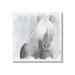 Stupell Industries Dreamy White Mane Horse Rustic Farmland by Kim Allen - Painting Canvas in Gray/White | 24 H x 24 W x 1.5 D in | Wayfair