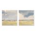 Stupell Industries Cloudy Field Nature Landscape Watercolor Collage by Victoria Barnes - 2 Piece Painting Set in Brown | Wayfair