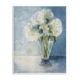 Stupell Industries White Hydrangeas Bouquet Glass Tabletop Vase Illustration by Doris Charest - Painting Wood in Brown | Wayfair al-227_wd_13x19