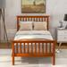 Harriet Bee Elicio Twin 36.20" Bed Frame Wood in Brown | 36.2 H x 42.9 W x 80.2 D in | Wayfair 0AE9CE78828C4262ACCFE9DA76BB356E