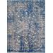 "Pasargad Home Transitional Collection Hand-Knotted Blue Bsilk & Wool Area Rug- 9' 0"" X 12' 2"" - Pasargad Home PDC-2059 9x12"