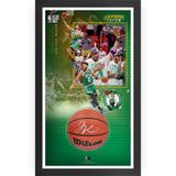 Jayson Tatum Boston Celtics 2022 Eastern Conference Champions Framed 24" x 40" Shadowbox Photograph with Autographed Basketball