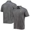 Men's Tommy Bahama Charcoal New Orleans Saints Palm Coast Delray Frond Allover IslandZone Polo