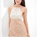 American Eagle Outfitters Dresses | American Eagle Floral High Neck Mini Dress M | Color: Orange/White | Size: M Tall