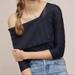 Anthropologie Tops | Anthropologie Blue Tassel Blue Asymetrical 3/4 Sleeve Top | Color: Blue | Size: L