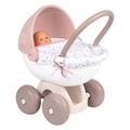 Smoby - Baby Nurse Puppenwagen - kleiner Puppenwagen für dein Püppchen bis 42 cm, mit waschbarem Stoffbezug, für Kinder ab 18 Monaten