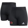 Women's adidas Black Louisville Cardinals Alphaskin Shorts