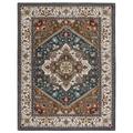 Brown/Green 108 x 0.43 in Indoor Area Rug - Bungalow Rose Parul Oriental Handmade Tufted Wool Area Rug Wool | 108 W x 0.43 D in | Wayfair