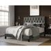 Lark Manor™ Aleahya Full Platform Bed Upholstered/Faux leather in Gray | 43.9 H x 58.1 W x 80.3 D in | Wayfair 3F025932099140A28AED35A9225C62BA