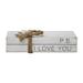 Northville P.S. I Love You Decorative Books Wood in Blue/Brown/White Laurel Foundry Modern Farmhouse® | 2.125 H x 7.125 W x 4.75 D in | Wayfair