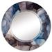 East Urban Home Grey & Blue Luxury Abstract Fluid Art - Modern Wall Mirror | 24 H x 24 W x 0.24 D in | Wayfair 27D4F2BCCDA0418BA47AF2DA6AA8CB65