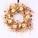The Holiday Aisle® 24" Pinecones Wreath Silk in Green/Orange | 24 H x 24 W x 6 D in | Wayfair AE4F00613FC74C16BD4AB16109697306