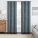 Eclipse Meridian Geometric 100% Blackout Thermaback Grommet Window Curtain Panel Polyester in Green/Blue | 95 H in | Wayfair 11250042X063RVB
