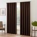 Eclipse Tricia Solid Curtain Panel, Room Darkening Rod Pocket Curtain Thermapanel (1 Panel) Polyester in Brown | 95 H in | Wayfair 14378052095ESP