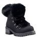 Lugz Adore Fur - Womens 8 Black Boot Medium