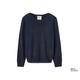 NAH/STUDIO Pullover | recycelte Wolle/ Cashmere, Navy