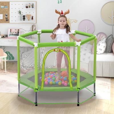 55"Indoor Outdoor Mini Trampoline for Kids