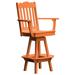 Poly Lumber Royal Swivel Bar Chair with Arms