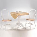 International Concepts 42" Drop Leaf Table with 2 Chairs - Set of 3