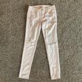 American Eagle Outfitters Jeans | American Eagle Distressed Pink Jegging Sz 4 R | Color: Pink | Size: 4