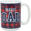 Atlanta Braves 15oz. Buffalo Plaid Father's Day Mug