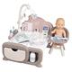 Smoby Toys - Baby Nurse Cocoon Puppen-Spiel-Set für Kinder ab 3 Jahren - 3-in-1 Spielcenter (Puppenbett, Wickeltisch & Ess-Station) - inkl. Puppe & Puppen-Zubehör