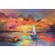 Jigsaw Puzzle Game For Adults 2000 Pieces Wooden Puzzle Sailboat Sunset Kids Puzzle Art Diy Casual Game