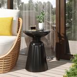 Pelon Outdoor Outdoor Metal Side Table by Christopher Knight Home