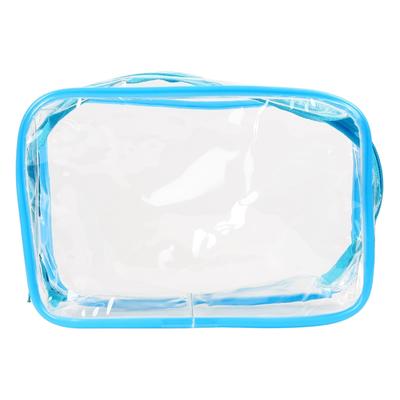 PVC Cosmetic Toiletry Towel Clear Travel Bath Wash Bag Holder Pouch - 9.4