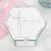 Personalization Mall Holy Name Personalized First Communion Jewelry Box Fabric in Gray | 3 H x 5 W x 5 D in | Wayfair 34412