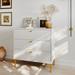 Everly Quinn 32" Tall 3 - Drawer Bachelor"s Chest Wood in White | 32.3 H x 31.5 W x 15.7 D in | Wayfair 0064B11AD9AB49E8B2CD0C6F9024D7EA