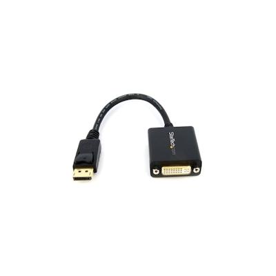 StarTech.com DisplayPort auf DVI Adapter DP St zu Bu Video-Konverter DisplayPort-Adapter M bis DVI-I W Schwarz