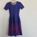 Lularoe Dresses | Lularoe | Pocket Amelia Dress | Color: Blue/Pink | Size: Xxs