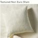 Anthropologie Bedding | Anthropologie Textured Nori Euro Sham- White | Color: White | Size: Euro