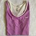 Nike Tops | Nike Pro Dri Fit Tank Top - Lavender And White | Color: Purple/White | Size: M