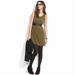 Madewell Dresses | Madewell Broadway & Broome Olive Green Studded Sleeveless Silk Dress Size 12 | Color: Gold/Green | Size: 12