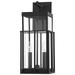 Longport 19 1/4" High Textured Black Outdoor Wall Light