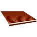 Arlmont & Co. Awning Fabric Replacement Awning Cover Sunshade Canvas for Balcony in Orange/Brown | 149.6" W x 116.1" D | Wayfair