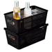 Rebrilliant Plastic Basket Set Plastic in Black | 4.49 H x 6.5 W x 11.38 D in | Wayfair 84105B8C38C140AB8F690B0B75ADC165