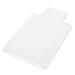 WorkOnIt Office Desk Chair Mat w/ Lip For Hardwood Floors, Clear in White | 48 W x 36 D in | Wayfair OFC-MAT-E12-H3648