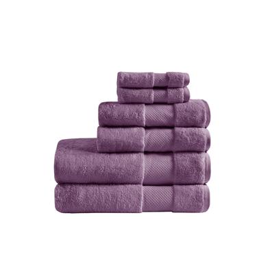 Madison Park Turkish Cotton 6-Pc. Bath Towel Set - Purple