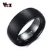 Vnox – bague de mariage en carbure de tungstène pour hommes 8mm couleur noire pas de rayure