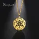 Dawapara-Collier Archange Metatron pour Homme Ange de Vie Sceau PmotNecklace Bijoux en Acier