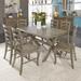 Homestyles Mountain Lodge Gray Wood 7 Piece Dining Set