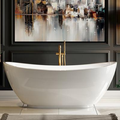 69" X 29" Freestanding Soaking Bathtub