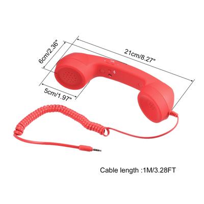 3.5mm Retro Telephone Handset Receiver for Microphone Speaker