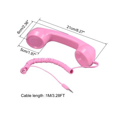 3.5mm Retro Telephone Handset Receiver for Microphone Speaker