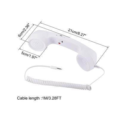 3.5mm Retro Telephone Handset Receiver for Microphone Speaker